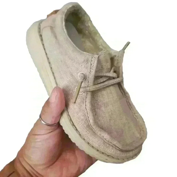Hey Dude Toddler The Wally Beige Slip On K9 - Picture 9 of 14